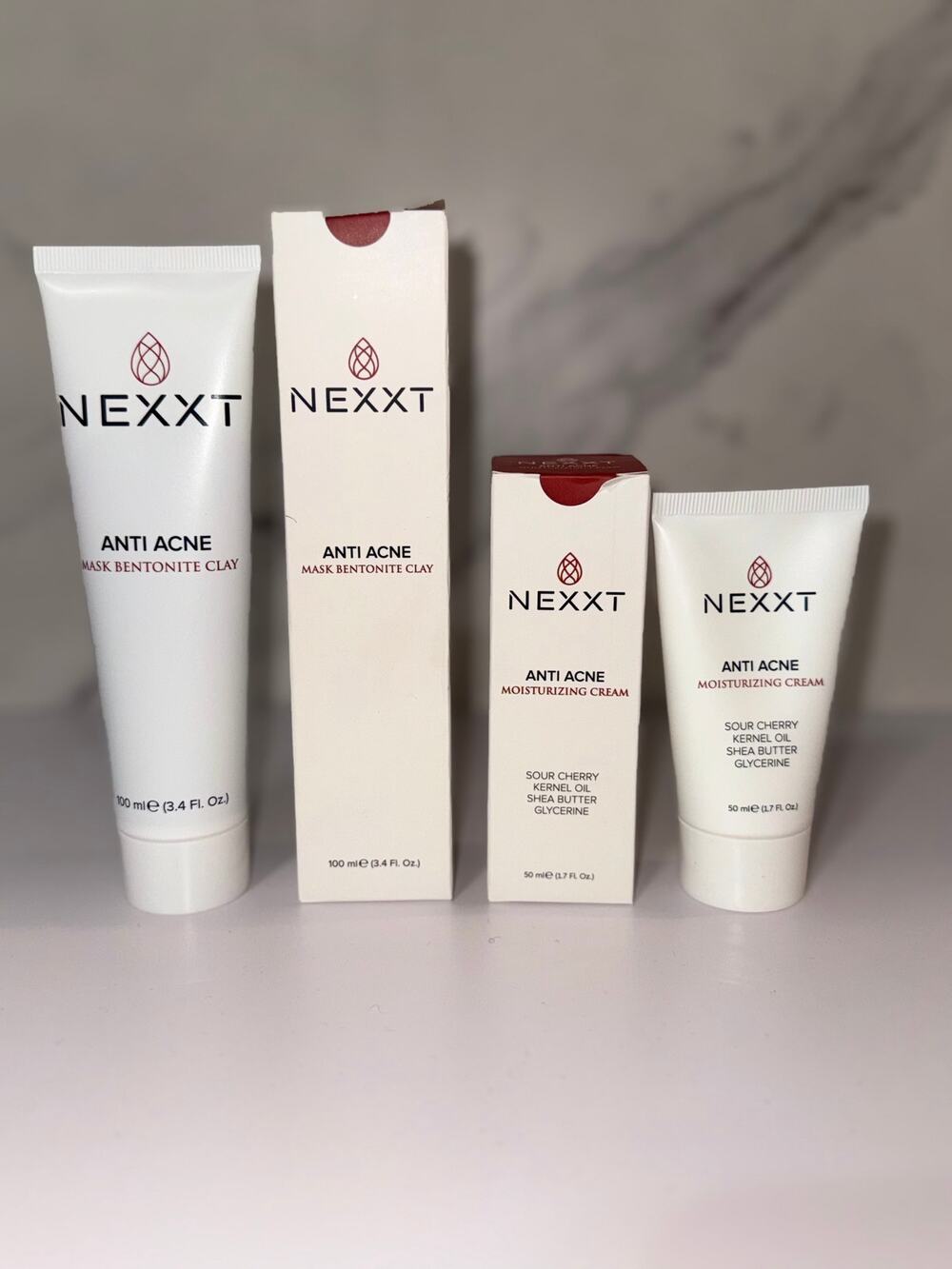 Nexxt Bundle: Nexxt Anti Acne Moisturizing Cream & Clay Mask